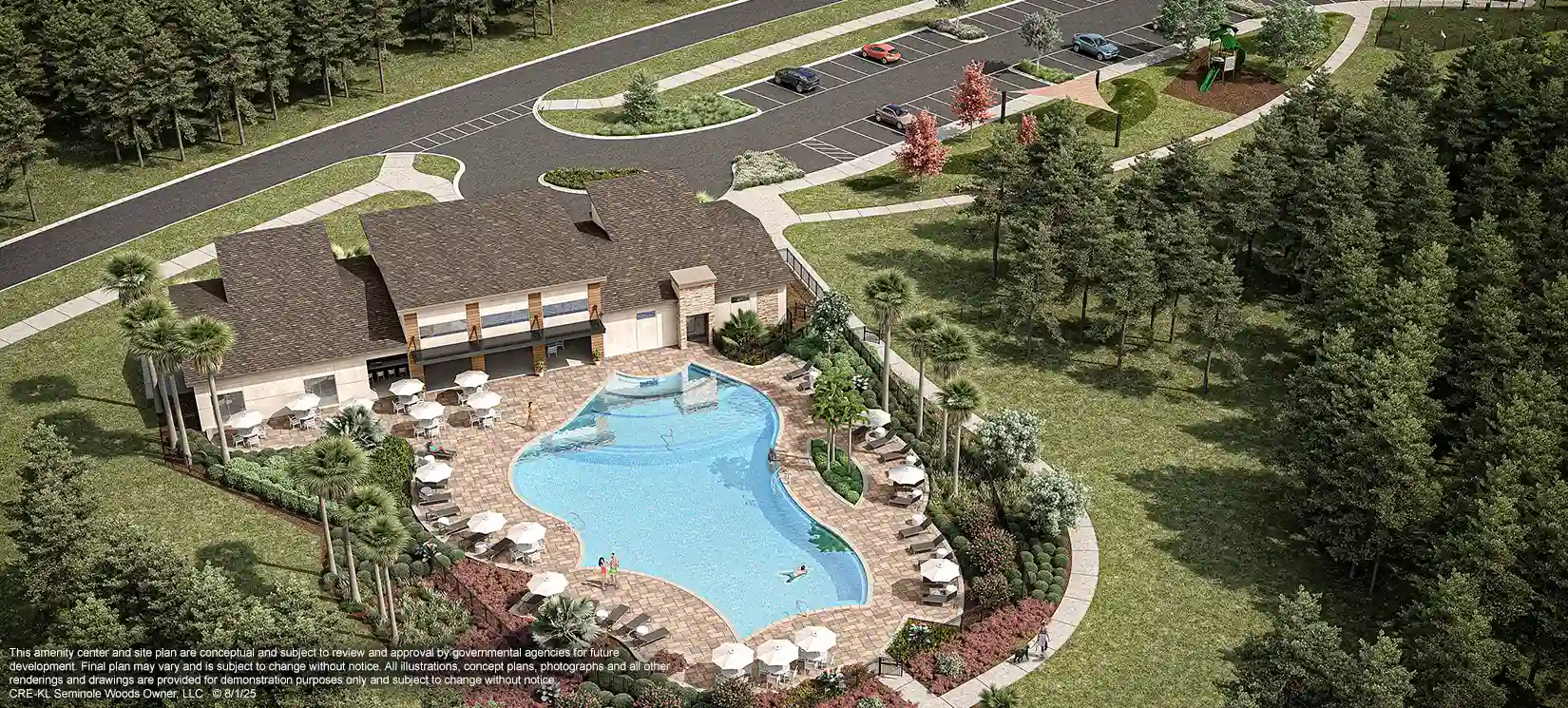 Resort Style Amenity Center at Seminole Palms Community in Palm Coast Florida